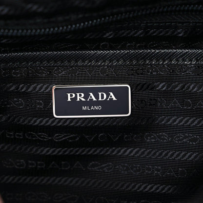 Prada Tessuto Nylon Saffiano Medium Backpack Black 9 of 9