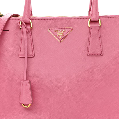 Prada Saffiano Medium Galleria Double Zip Tote Geranio 8 of 8