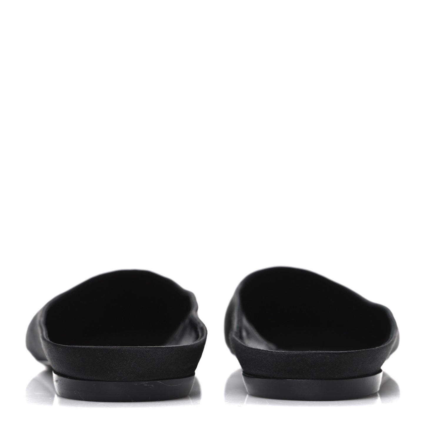 Crepe Satin Lido Slip On Mule 41.5 Black