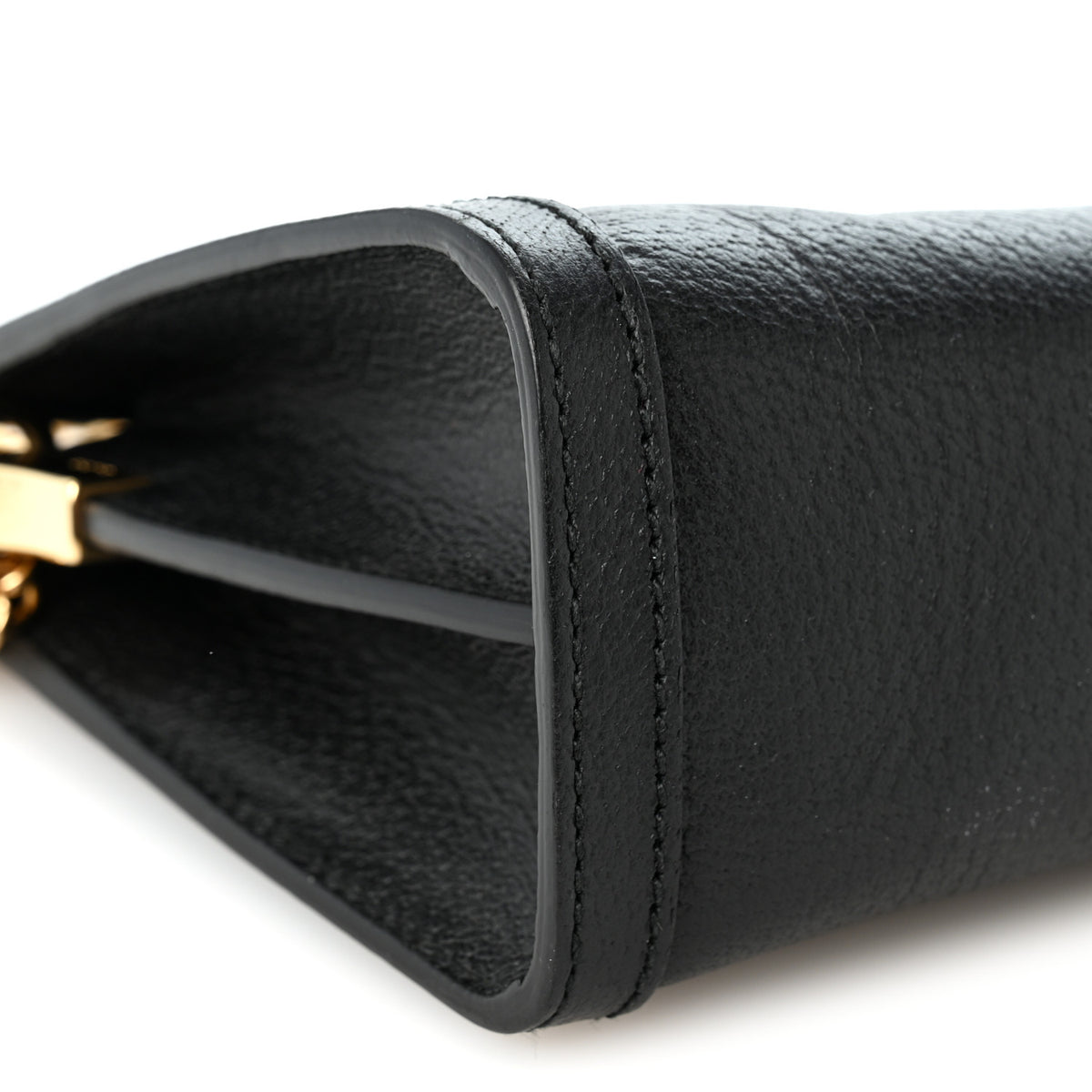 Calfskin GG Web Small Ophidia Chain Shoulder Bag Black