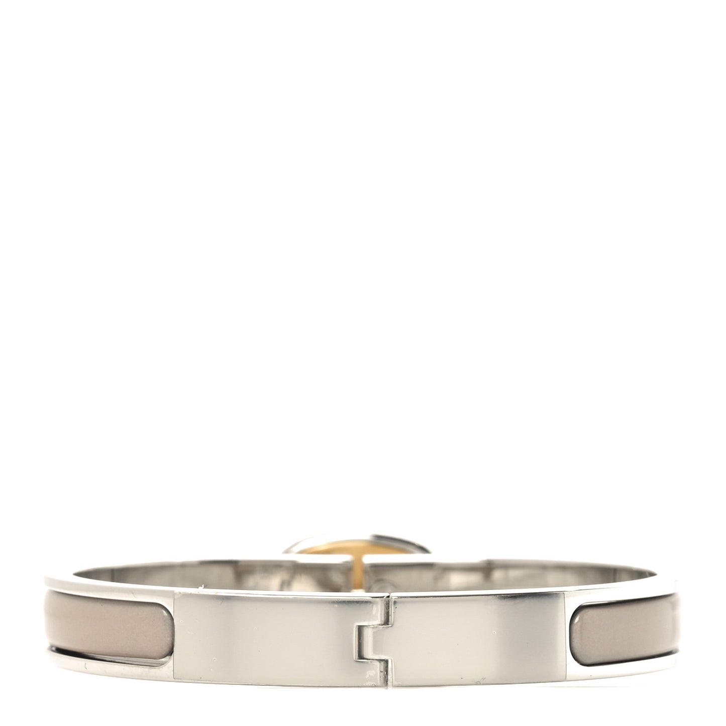 Enamel Mini Clic Chaine d'Ancre Bracelet PM Marron Glace