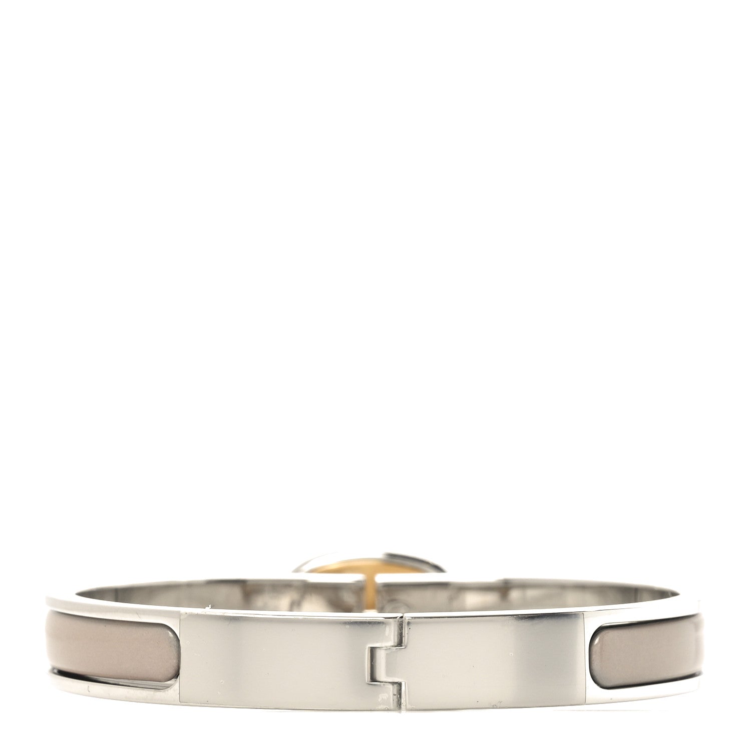 Hermes Enamel Mini Clic Chaine d'Ancre Bracelet PM Marron Glace 3 of 5