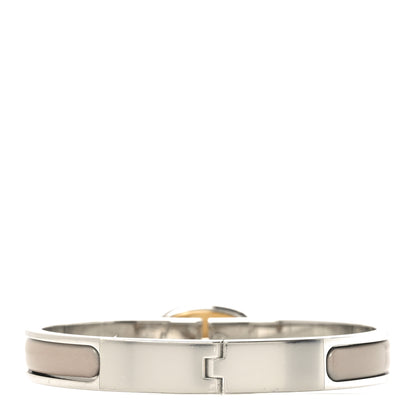 Hermes Enamel Mini Clic Chaine d'Ancre Bracelet PM Marron Glace 3 of 5