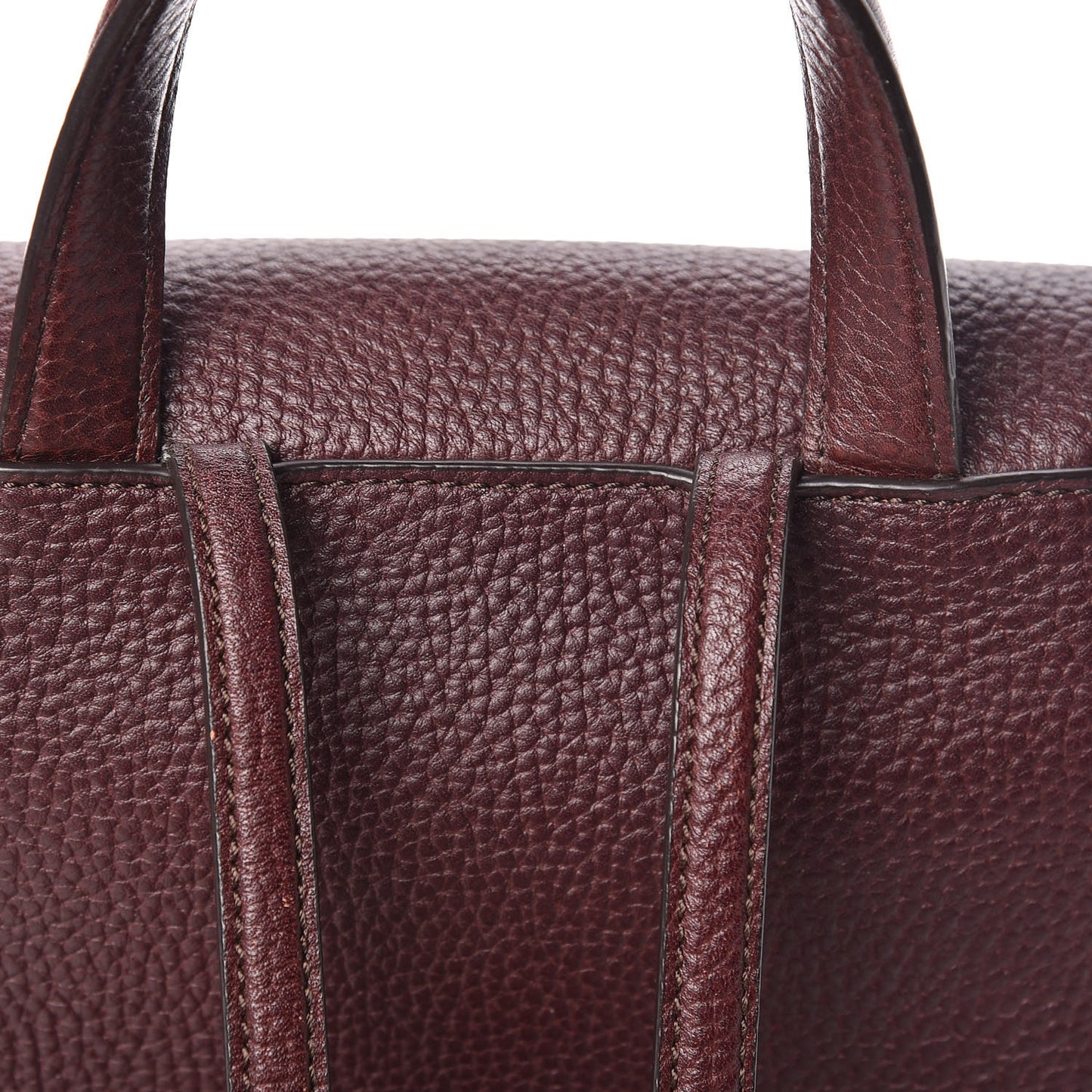 Classic Grain Calfskin Mini Bayswater Backpack Oxblood