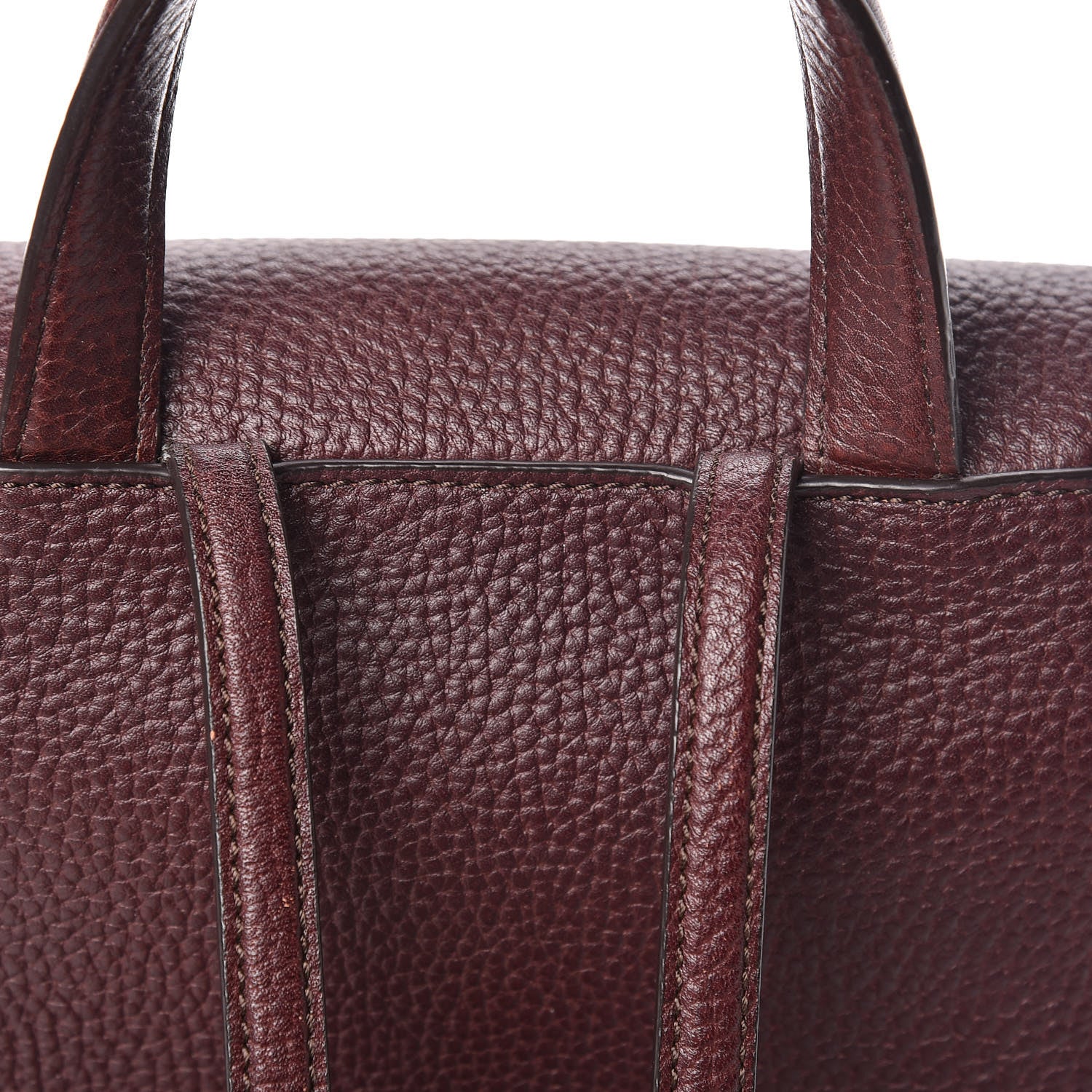 Mulberry Classic Grain Calfskin Mini Bayswater Backpack Oxblood 16 of 16