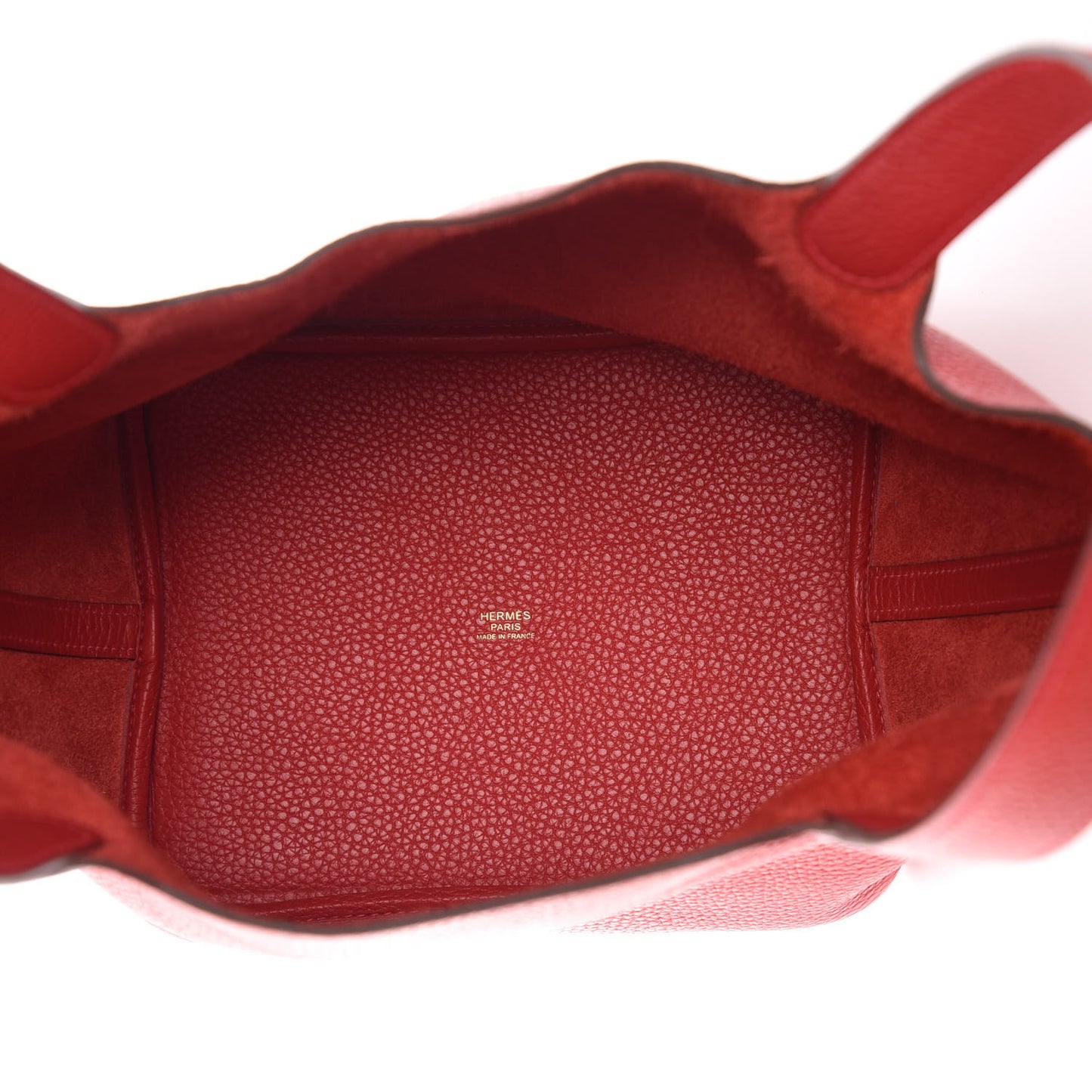 Taurillon Clemence Picotin Lock 22 MM Rouge Casaque