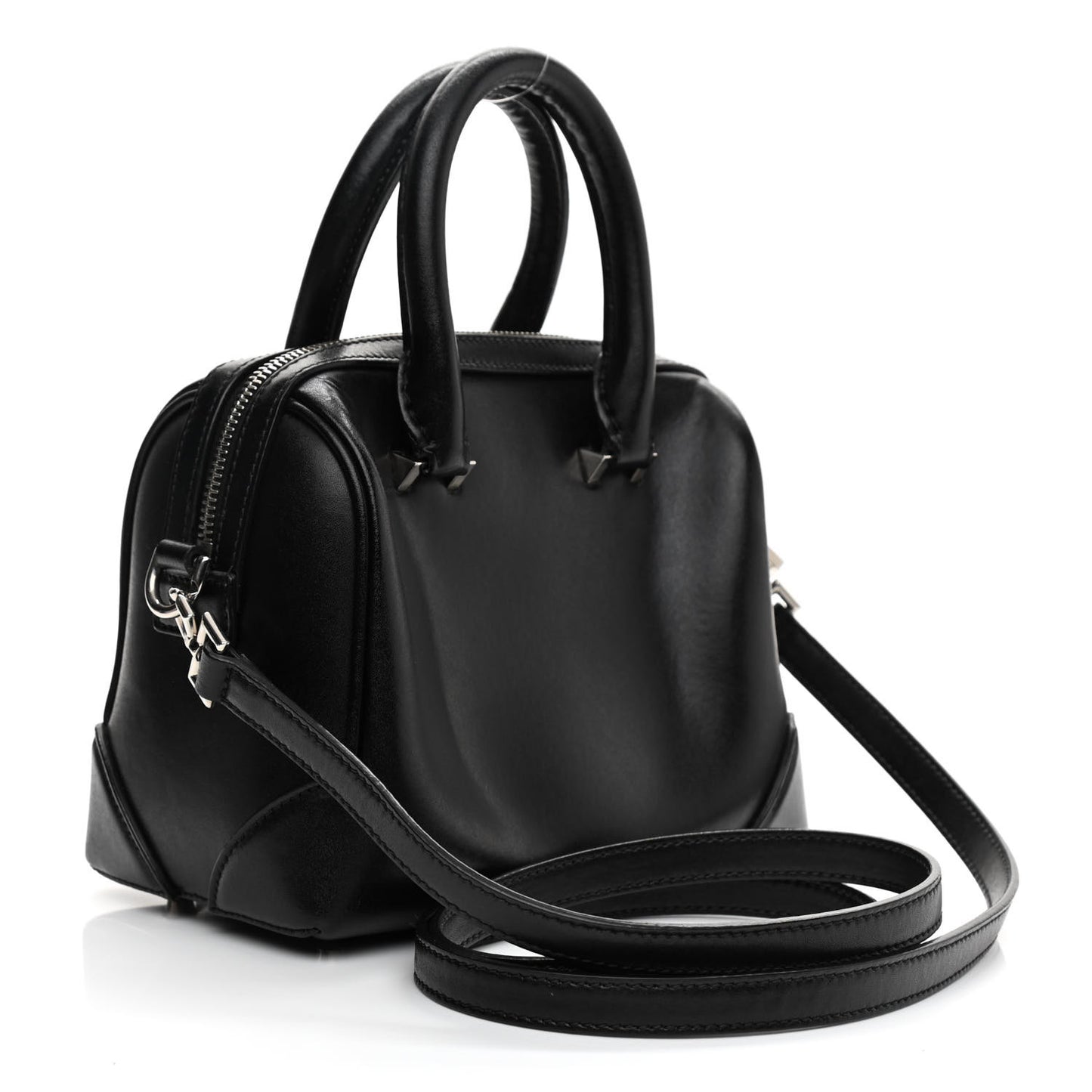 Calfskin Star Micro Lucrezia Black Silver