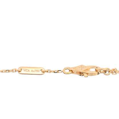 Van Cleef & Arpels 18K Yellow Gold Mother of Pearl Sweet Alhambra Butterfly Bracelet 3 of 3