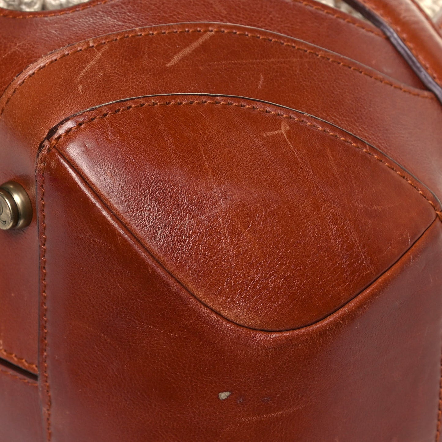 Nylon Crochet Novak Bag Tan