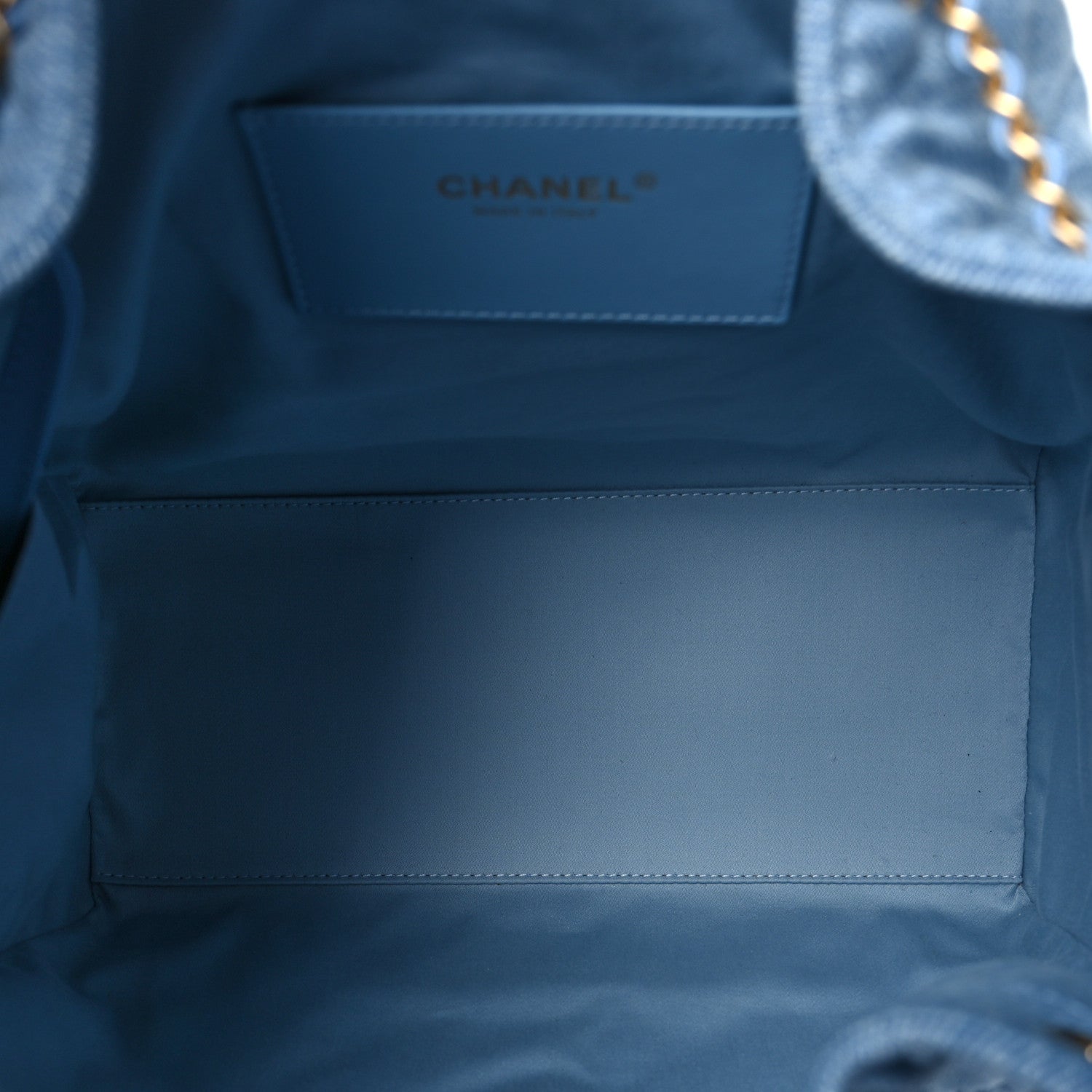 Chanel Washed Denim Quilted Medium Chanel 25 Handbag Blue 6 of 11