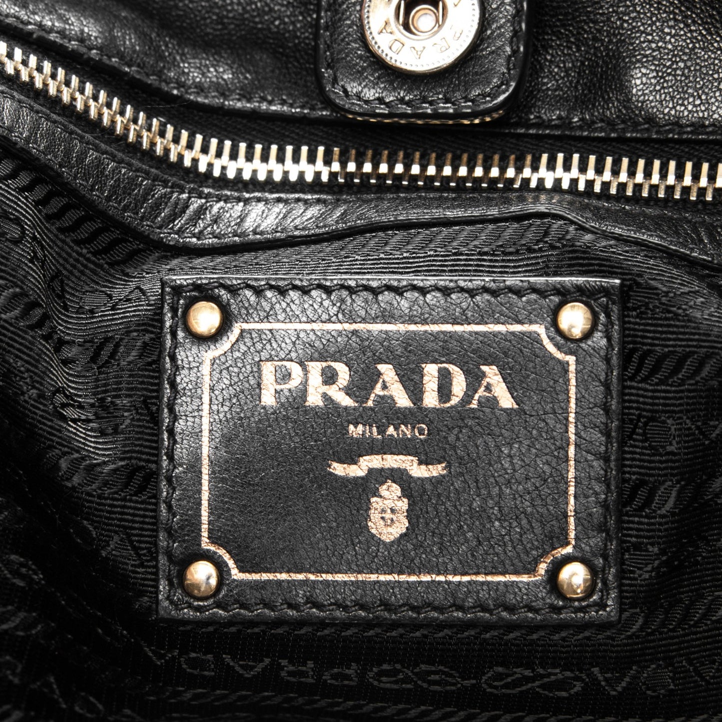 Tessuto Nylon Nappa Tote Nero Black