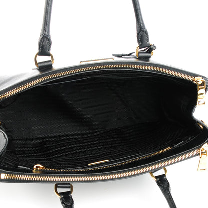Prada Saffiano Medium Galleria Double Zip Tote Black 6 of 9