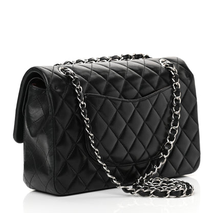 Chanel Lambskin Quilted Medium Double Flap Black 4 of 32