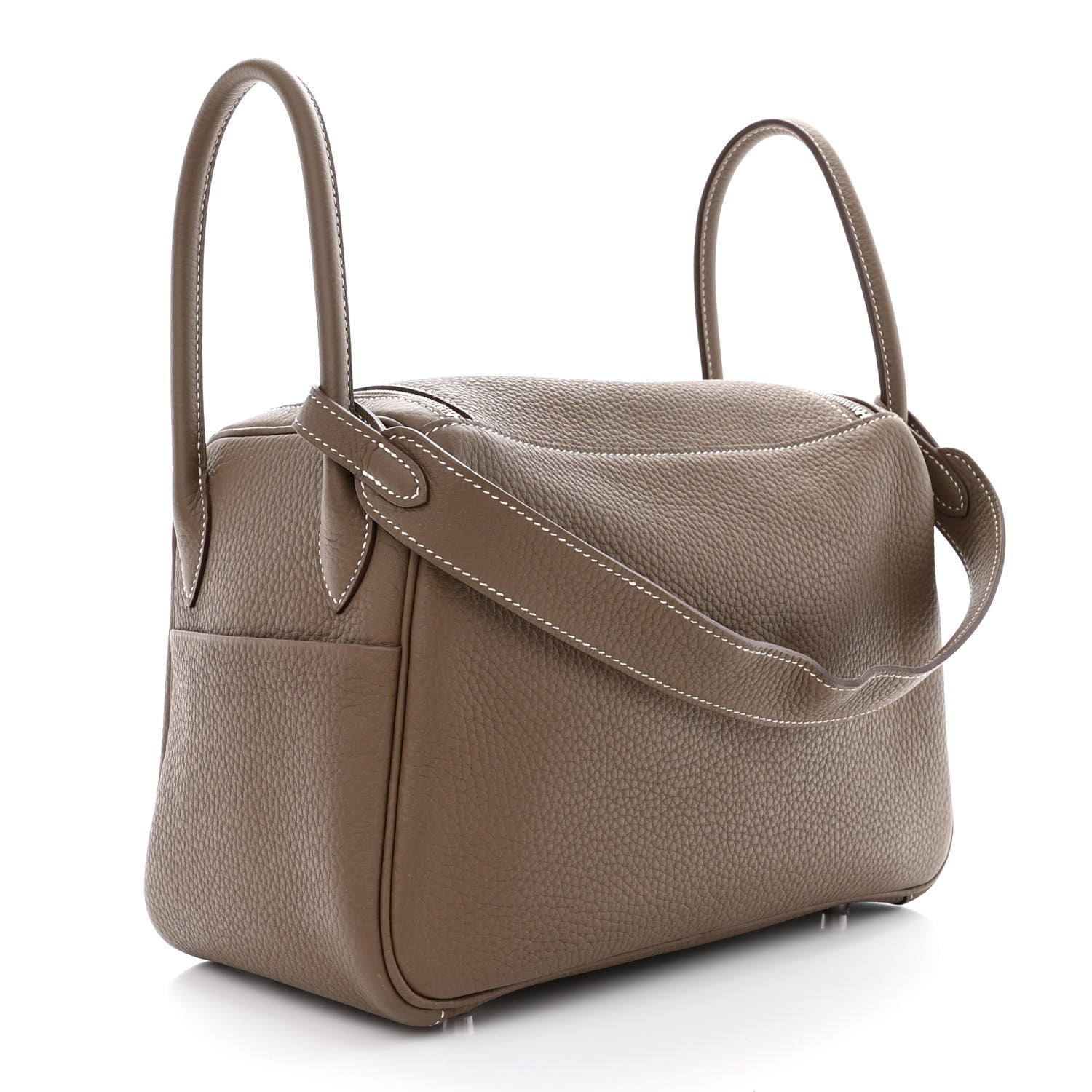 Hermes Taurillon Clemence Lindy 26 Etoupe 3 of 11