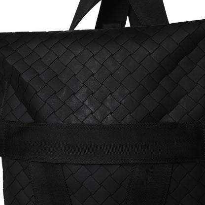 Bottega Veneta Intreccio Rubber Backpack Black 12 of 12