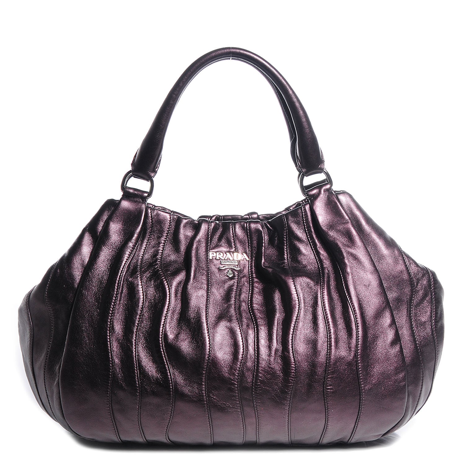 Prada Nappa Mordore Stripes Shoulder Bag Ribes 1 of 10