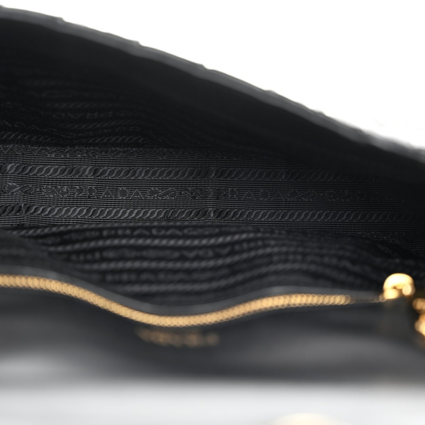 Nappa Gaufre Medium Chain Flap Shoulder Bag Black