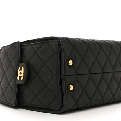Chanel Canvas Quilted Small Chanel 25 Handbag Black 9 of 11