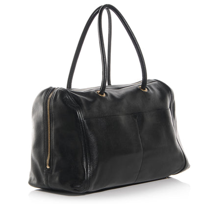 Saint Laurent Calfskin Lucky Chyc Boston Black 3 of 7