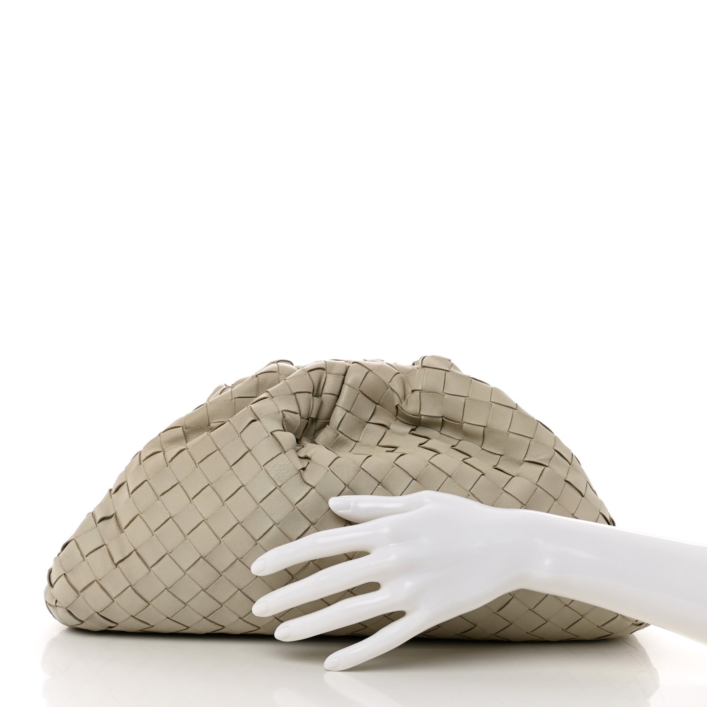 Nappa Maxi Intrecciato The Pouch Oversized Clutch Plaster