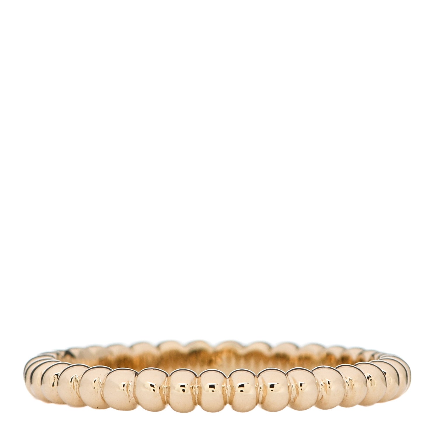 Van Cleef & Arpels 18K Yellow Gold Small Perlee Ring 50 5.25 3 of 5