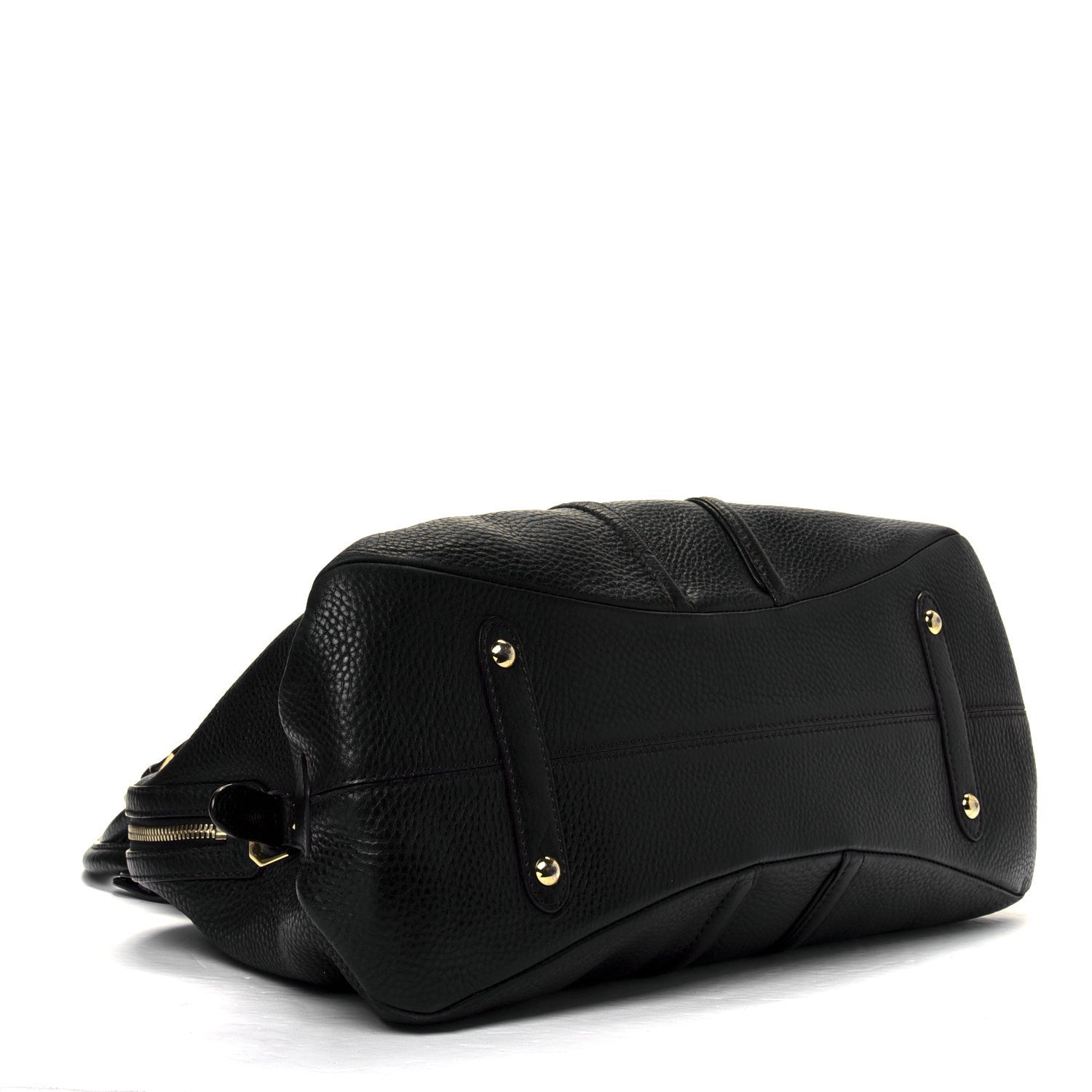 MCM Grained Calfskin Shoulder Bag Black 3 of 9