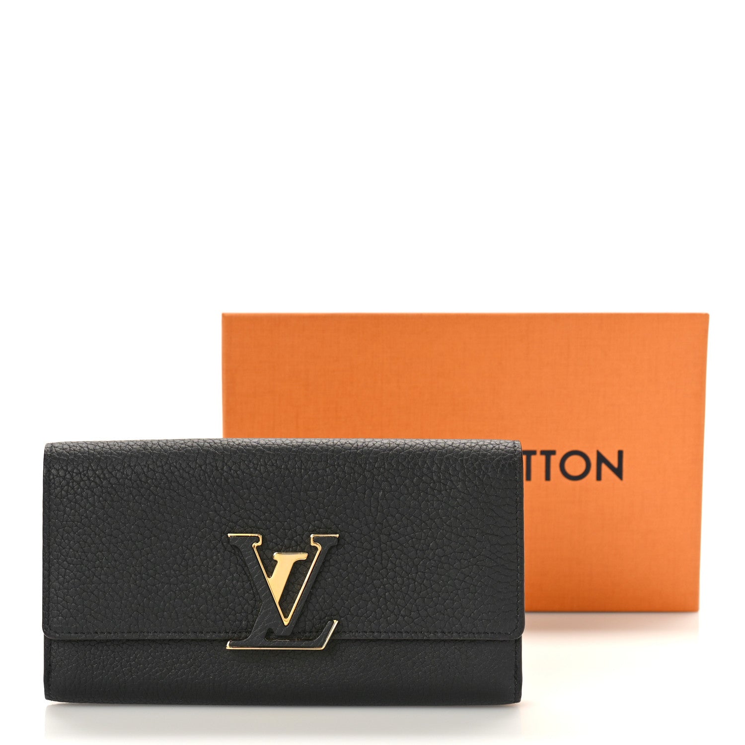 Louis Vuitton Taurillon Capucines Wallet Black 9 of 9