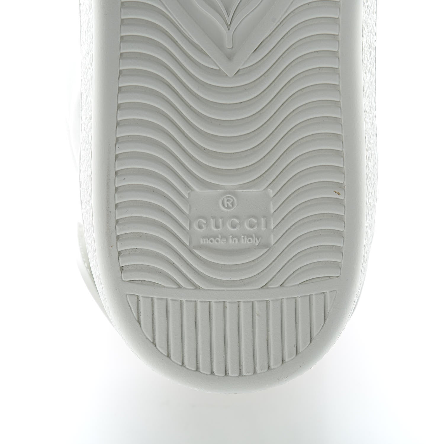 Gucci Calfskin Ayers Embroidered Web Mens Ace Removable Patches High Top Sneakers 10 White 7 of 9