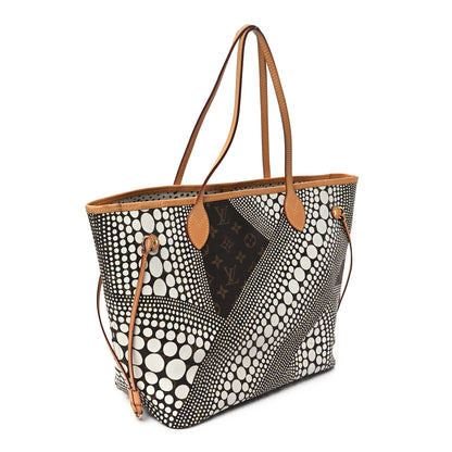 Louis Vuitton Monogram Kusama Waves Neverfull MM White 3 of 10