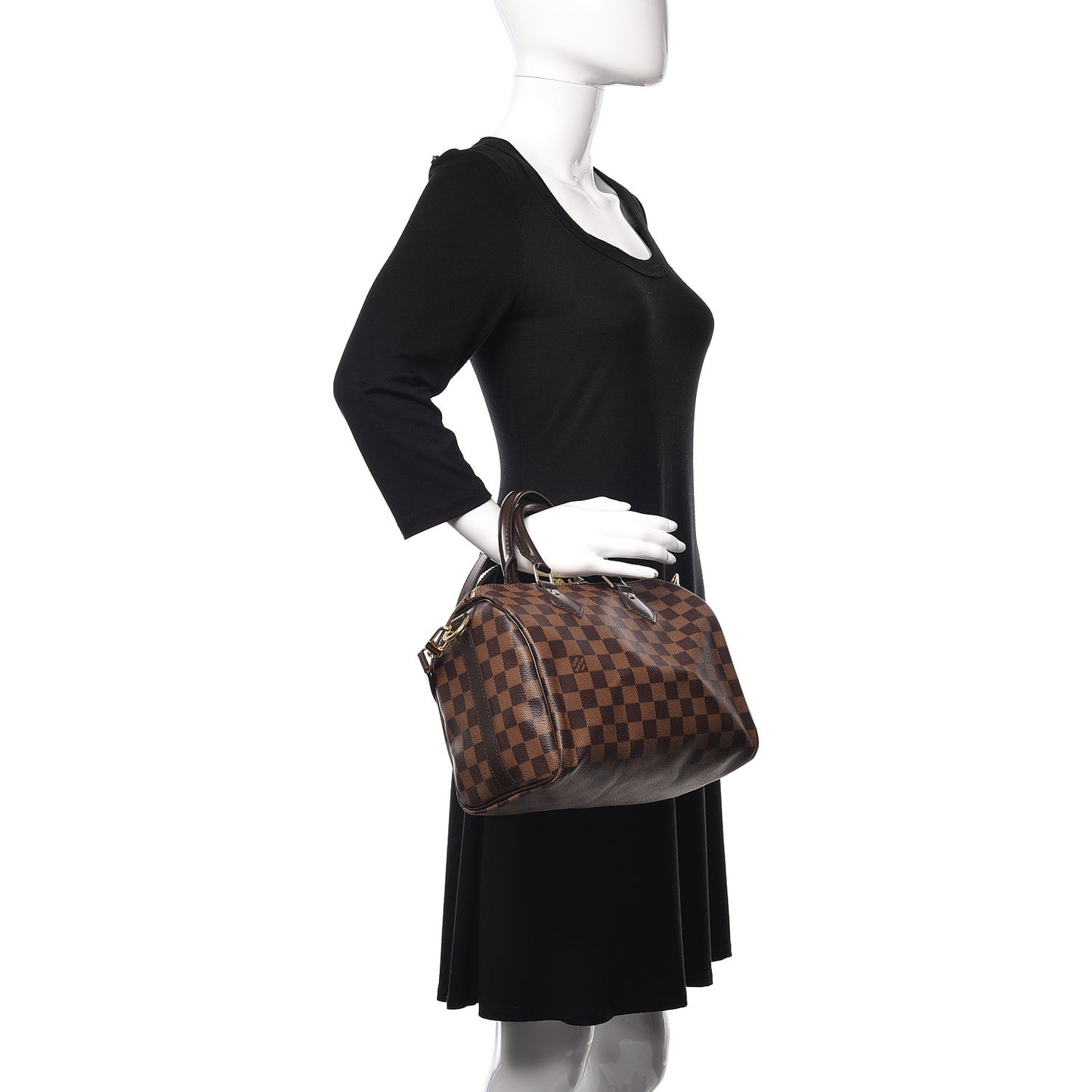 Damier Ebene Speedy Bandouliere 25