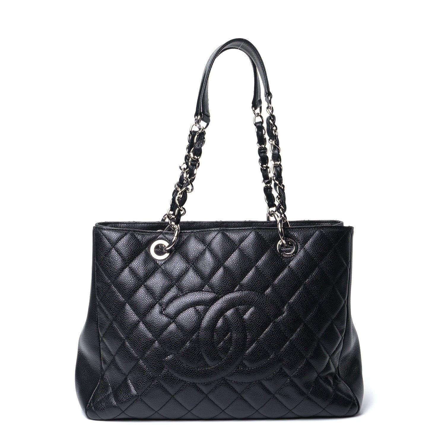 Chanel Caviar Quilted Grand Shopping Tote GST Black 1 of 5