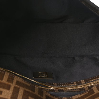 Fendi Glazed Fabric FF 1974 Hairdo Girls Inlay Baguette Mogano Panna Multicolor 5 of 8