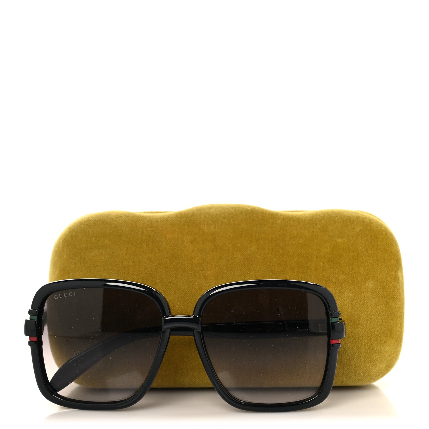 Gucci Acetate Interlocking G Square Sunglasses GG1066S Black