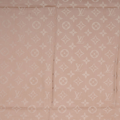 Louis Vuitton Wool Silk Monogram Shawl Nude 4 of 5