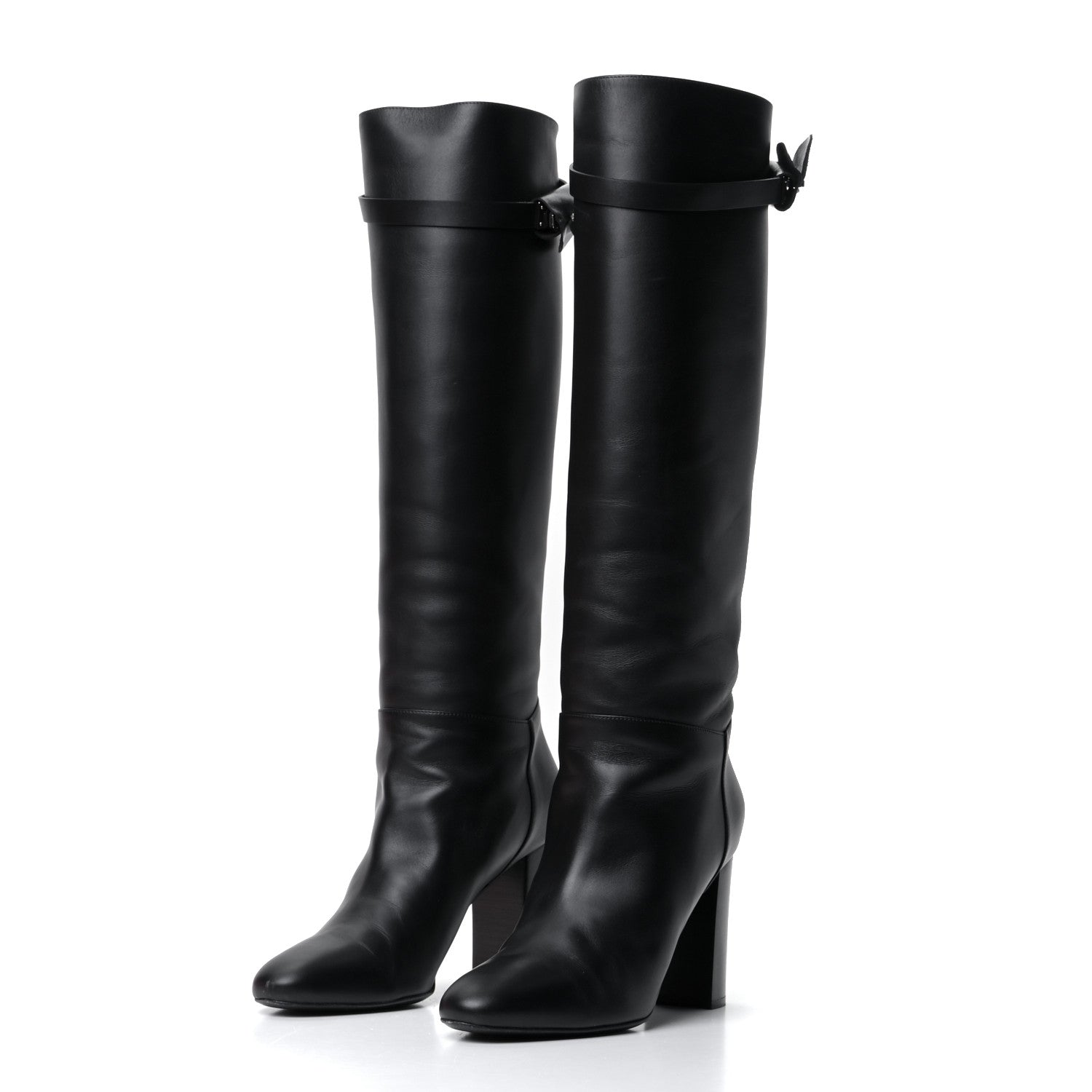 Hermes Heritage Calfskin Story Boots 40 Black 7 of 17