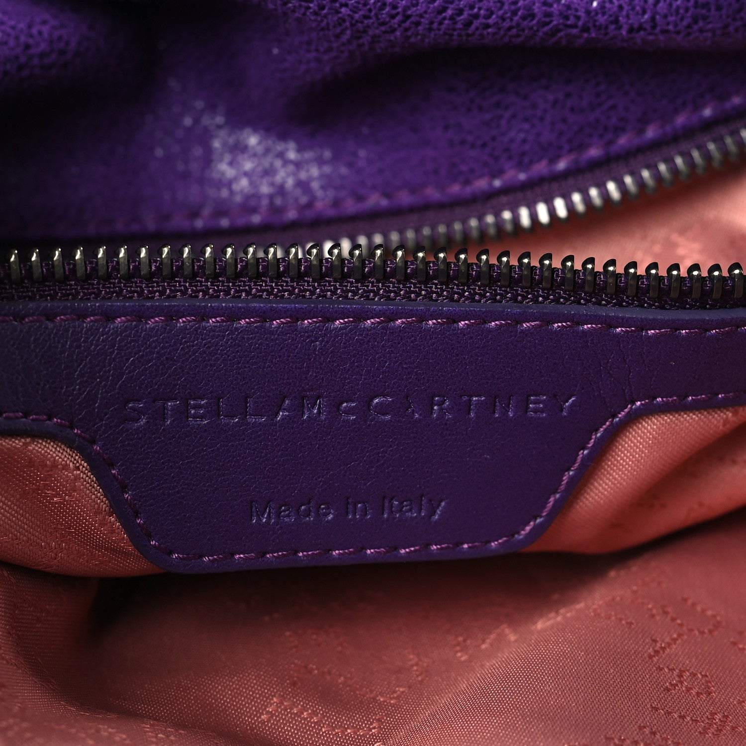 Stella McCartney Shaggy Deer Mini Falabella Fold Over Tote Bright Purple 6 of 9