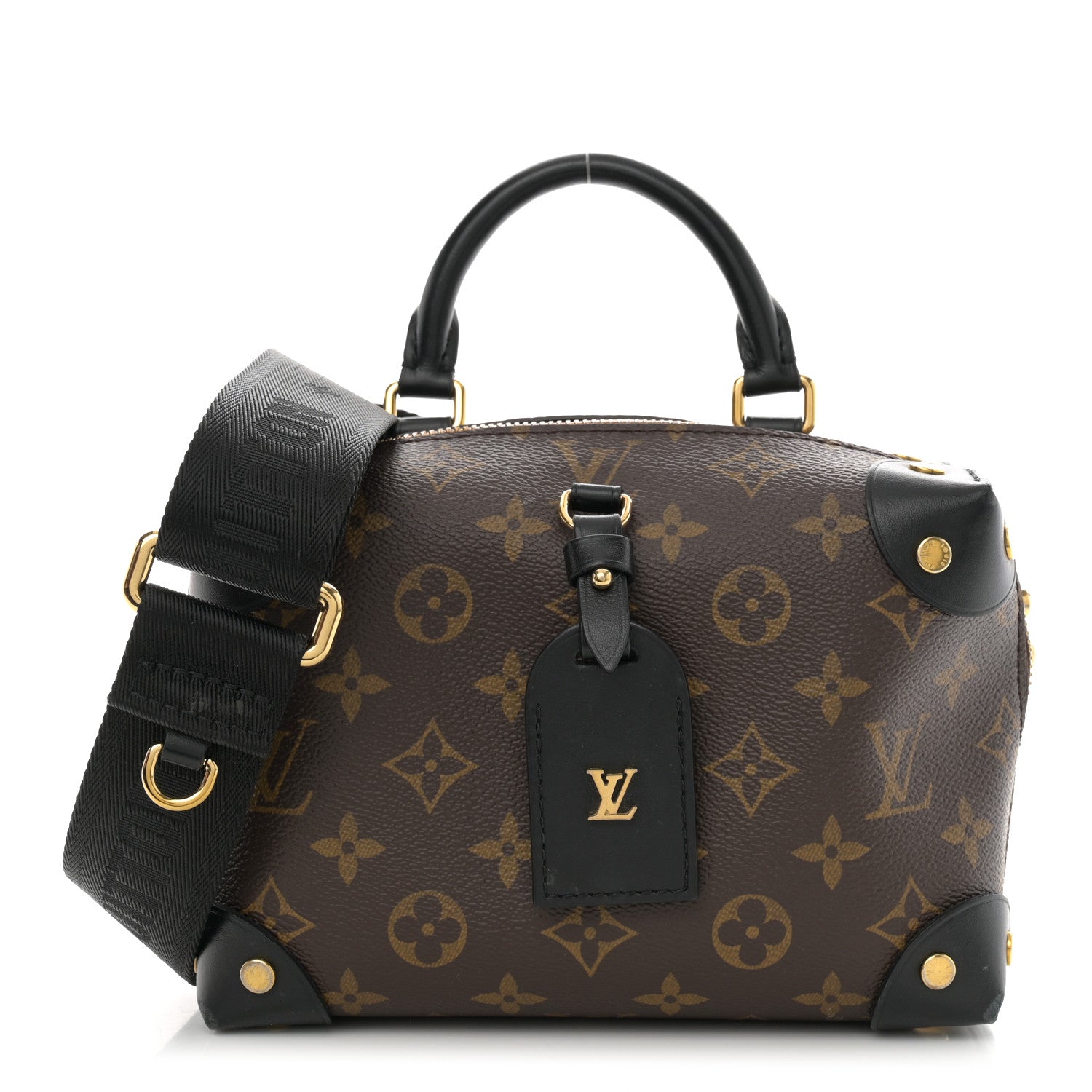 Louis Vuitton Monogram Petite Malle Souple Black 1 of 10