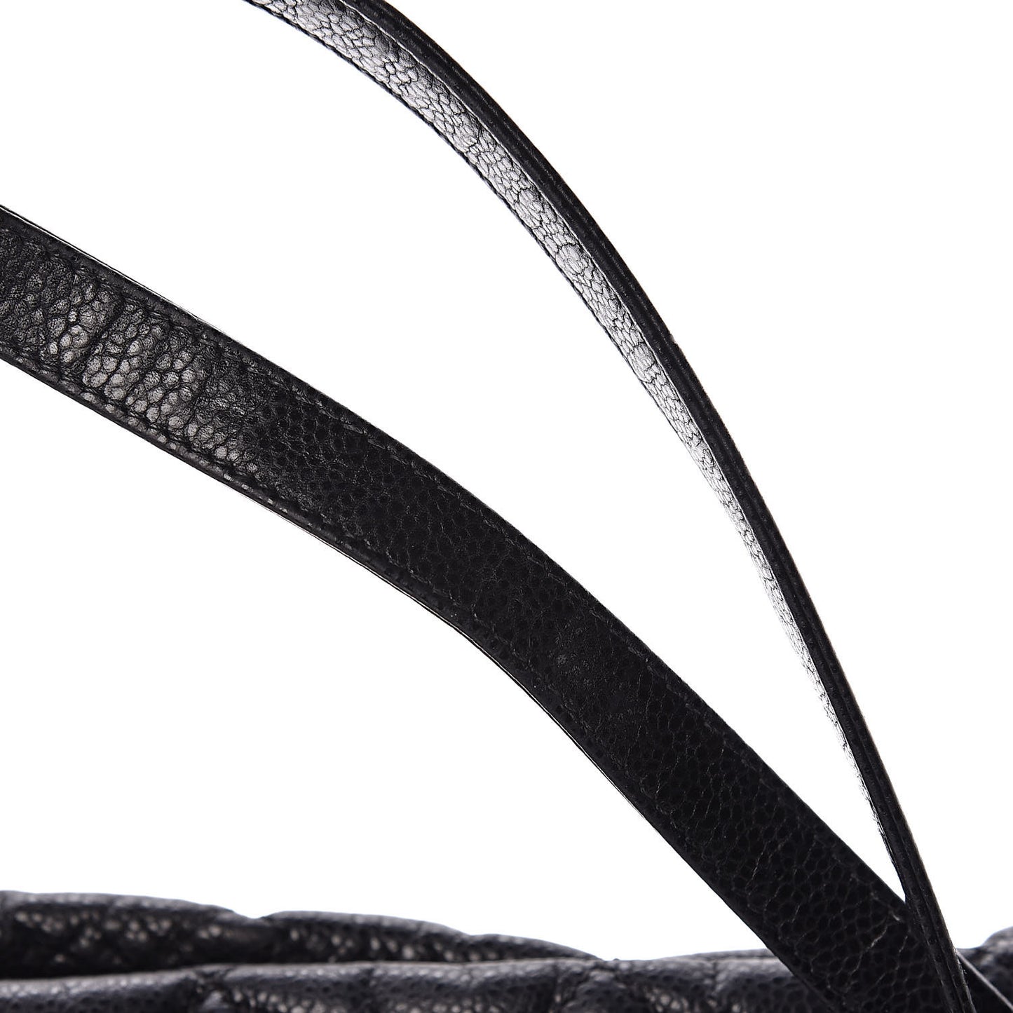 Caviar Quilted Timeless CC Soft Tote Black