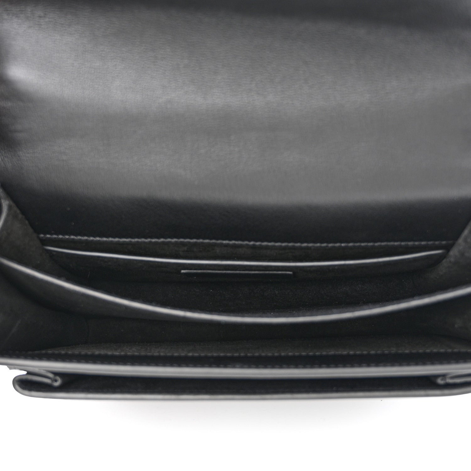 Saint Laurent Grained Calfskin Studded Medium Monogram Heart Sunset Black 5 of 14
