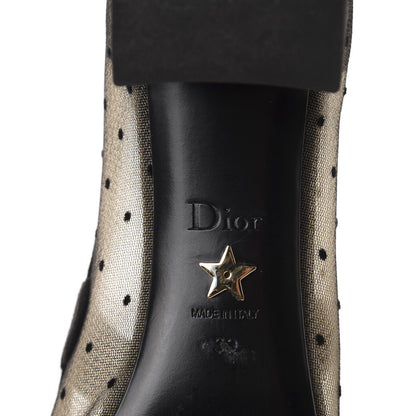 Christian Dior Mesh Plumetis Suede Baby-D Ballet Pumps 39 Black 8 of 8