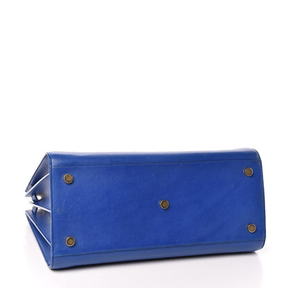 Saint Laurent Calfskin Large Sac De Jour Carryall Royal Blue 4 of 15
