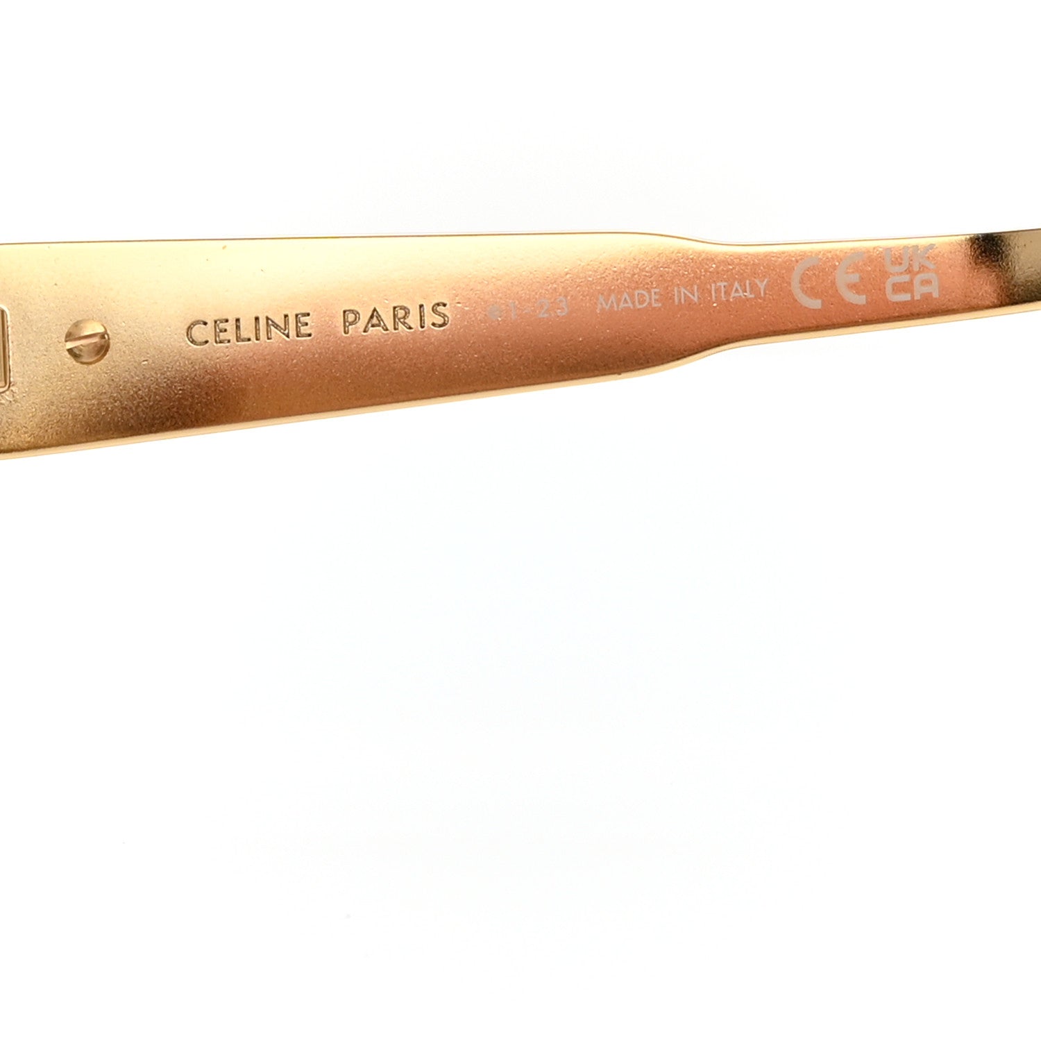 Celine Metal Triomphe 01 Sunglasses CL40235U Gold Green 6 of 8