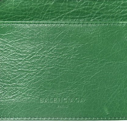 Balenciaga Agneau Arena Classic Gold Hardware Mini Wallet Vert Trefle 6 of 18
