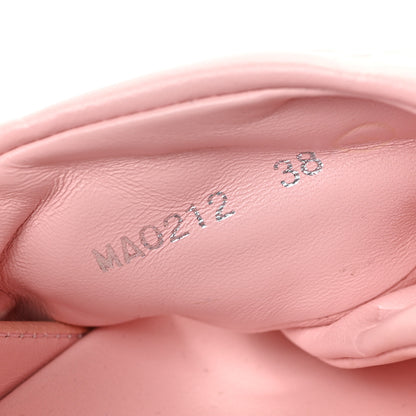 Louis Vuitton Lambskin Monogram Embossed Paseo Flat Comfort Sandals 38 Rose Clair 8 of 8