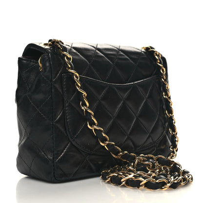Chanel Lambskin Quilted Mini Square Flap Black 3 of 13