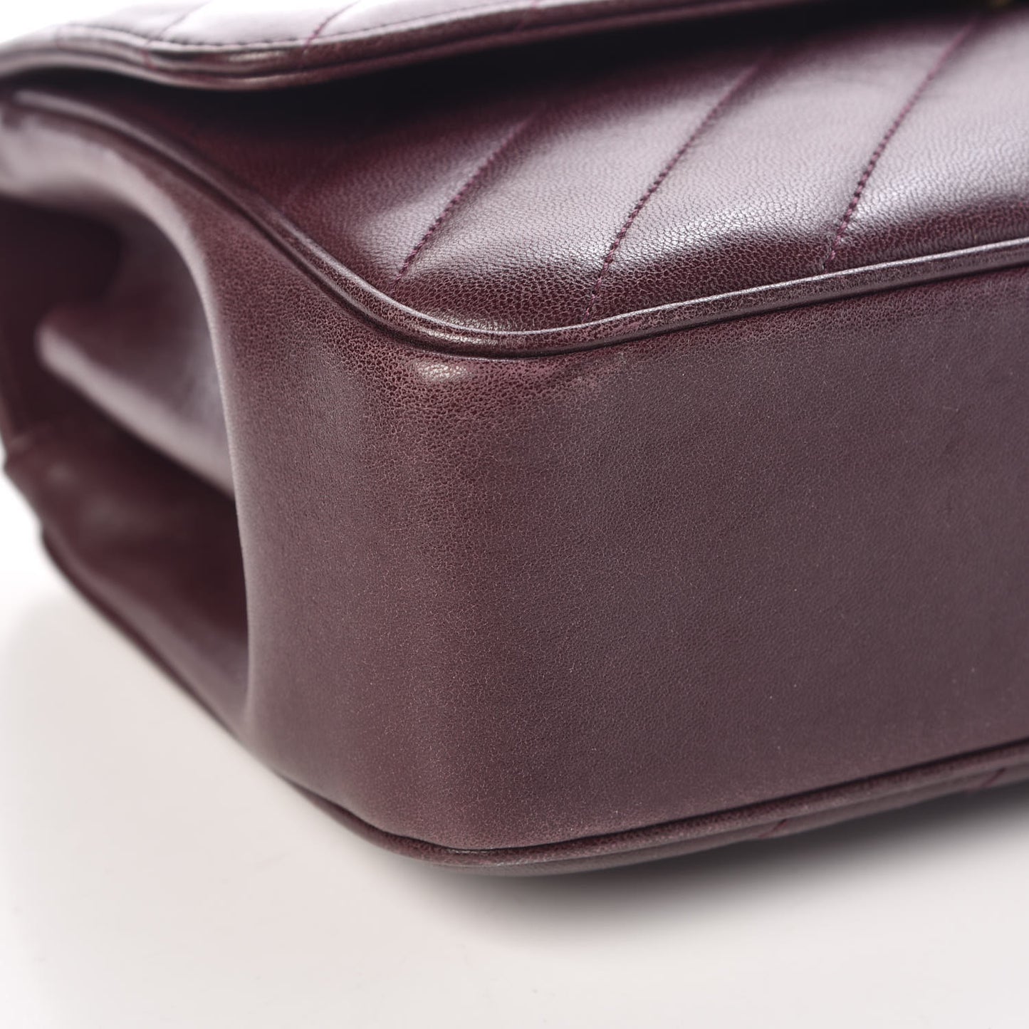 Lambskin Quilted Jumbo Coco Vintage Flap Purple