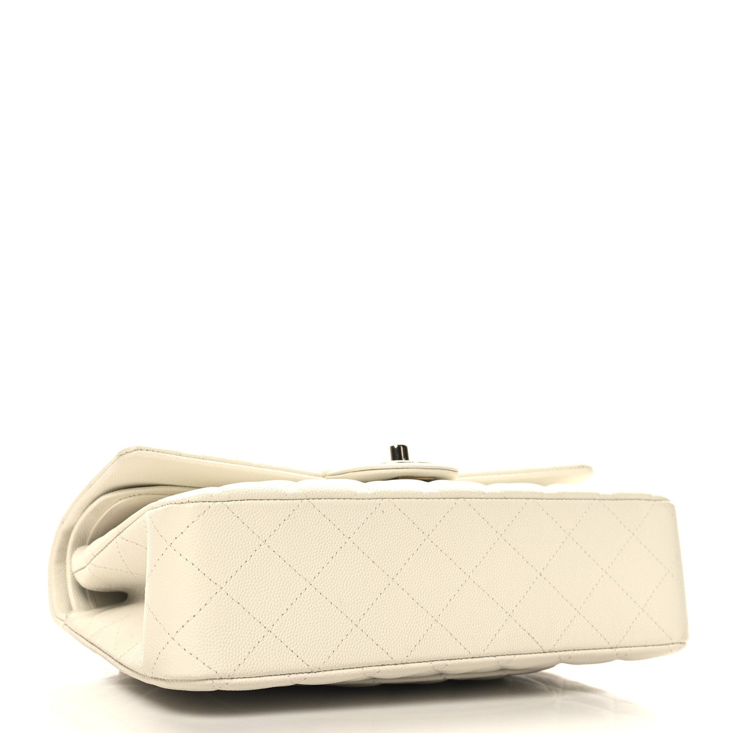 Chanel Caviar Quilted Medium Double Flap White 4 of 11