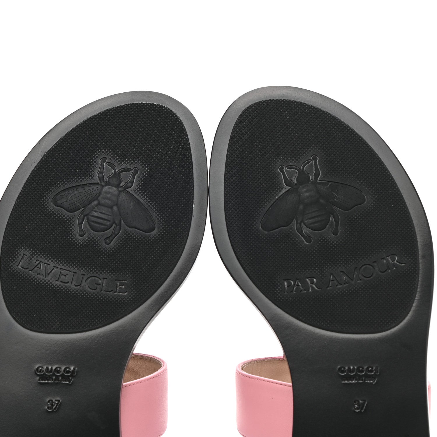 Gucci Calfskin GG Marmont Thong Sandals 37 Wild Rose 9 of 10