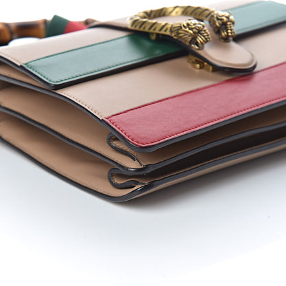 Gucci Calfskin Bamboo Web Medium Dionysus Top Handle Bag Camelia Bright Evergreen Hibiscus Red 8 of 10
