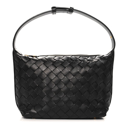 Bottega Veneta Calfskin Nappa Intrecciato Mini Wallace Black 1 of 10